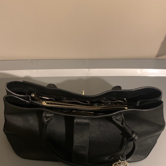 Henri Bendel Black Tote Bag with Gold Accent - Picture 10 of 16